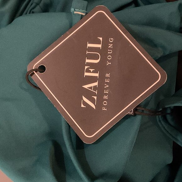 Zaful High Cut Bralette Bikini in Peacock Blue - Picture 8 of 8